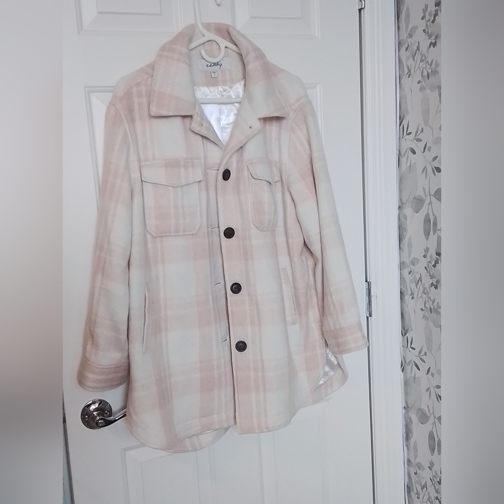Plaid Button-Up Coat